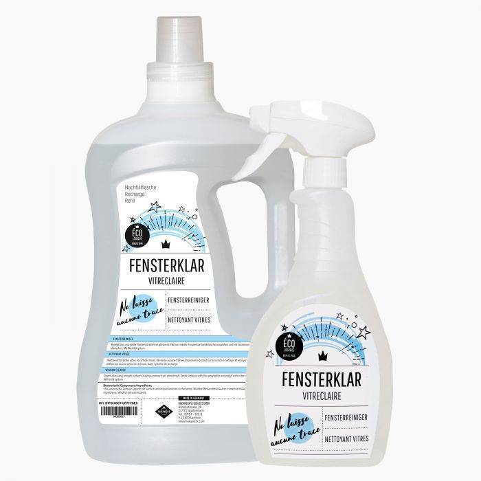 Fensterklar 3 l + 500 ml Sprühflasche